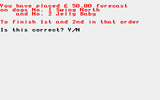 Gone to the Dogs atari screenshot